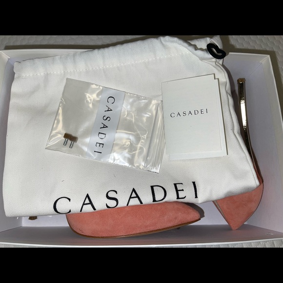 Casadei Blade techno decollete peach/light pink pumps - Picture 8 of 13